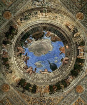 Andrea Mantegna Painting - Techo Oculus pintor renacentista Andrea Mantegna